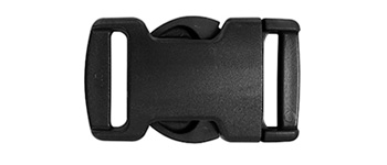 Plastic Slider Buckle Ladder Lock Slide Webbing Belt Strap Clip 25mm Black 